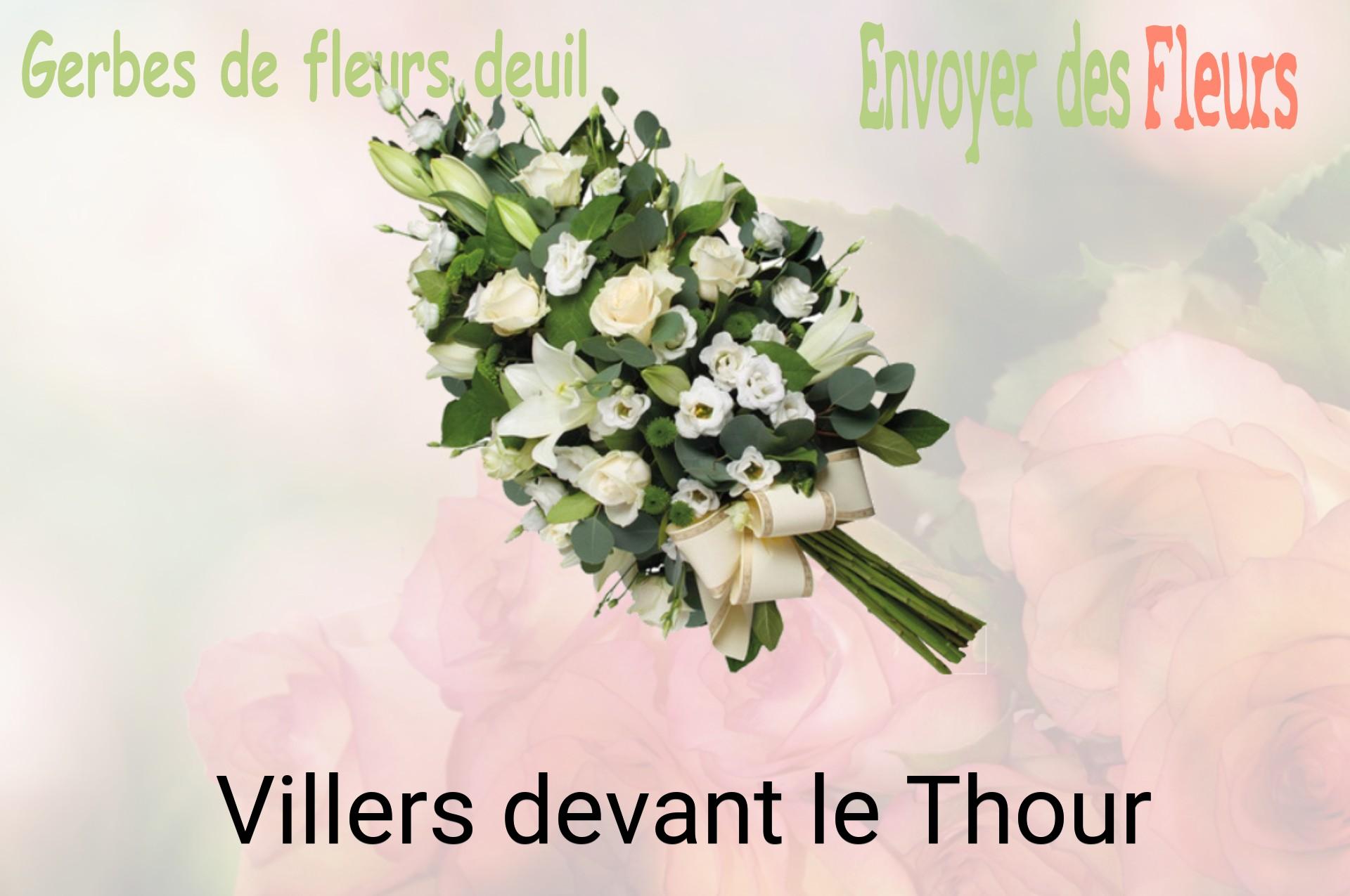 Gerbe de fleurs de deuil livrée à Villers-devant-le-Thour